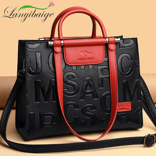 Famous Designer Brand Bags Ladies PU Leather Handbag 2022 Luxury Ladies Handbag Purse Fashion Shoulder Bag Travel Casual Handbag