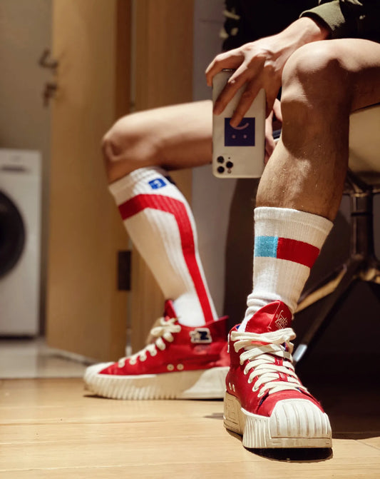 Fashion trend all-match cotton letters men's casual and comfortable breathable men's tube socks