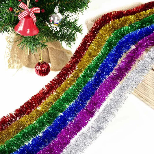 230cm Christmas Color Bar Christmas Tree Hanging Ornaments Garland For New Year Xmas Festival Party Home Bar Decor Noel Pendants