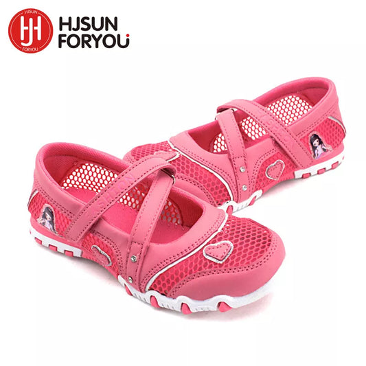 2024 New Summer High Quality Non-slip Children Shoes Girls Fashion Sandals Cartoon Princess Sandals Kids Flat