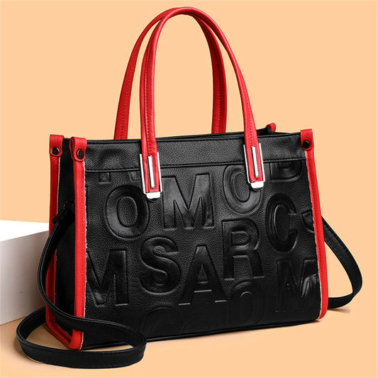 PU Leather Casual Crossbody Bags for Women Ladies Luxury Designer Tote Handbag Female Large Capacity Travel Shoulder Bag Sac