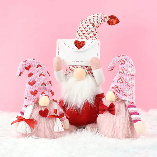 Valentines Day Gift Faceless Gnome Plush Doll For Boyfriend Girlfriend Christmas Home Decoration New Year Ornament Wedding Gifts