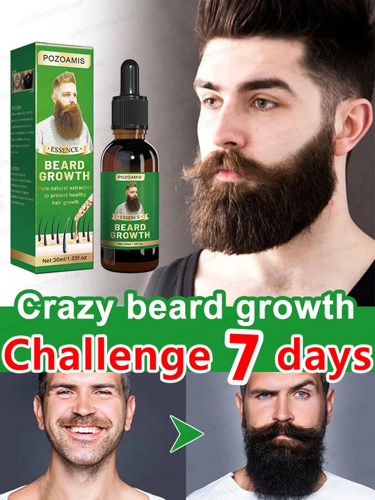 Beard Growth Serum Fast StylingThicker Longer Fuller Beard Softening