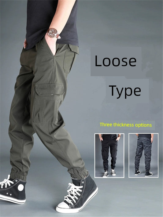 Trendy Men's Spring and Autumn Summer American Cargo Pants