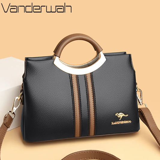 Luxury Designer Crossbody Bag for Women 2022 Brand 3 Layers Handbag Purse Female Genuine High Quality Leather Shoulder Totes Sac