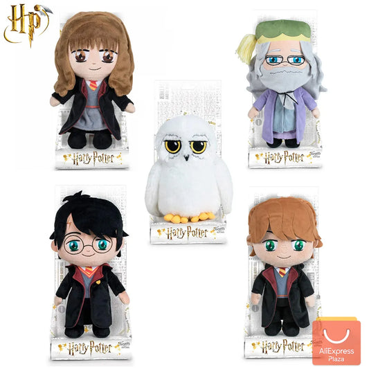 Harry Potter plush toys, for real fan of the saga, get everyone! Ron Weasley, Hermione, Albus Dumbleddore, Hedwig.